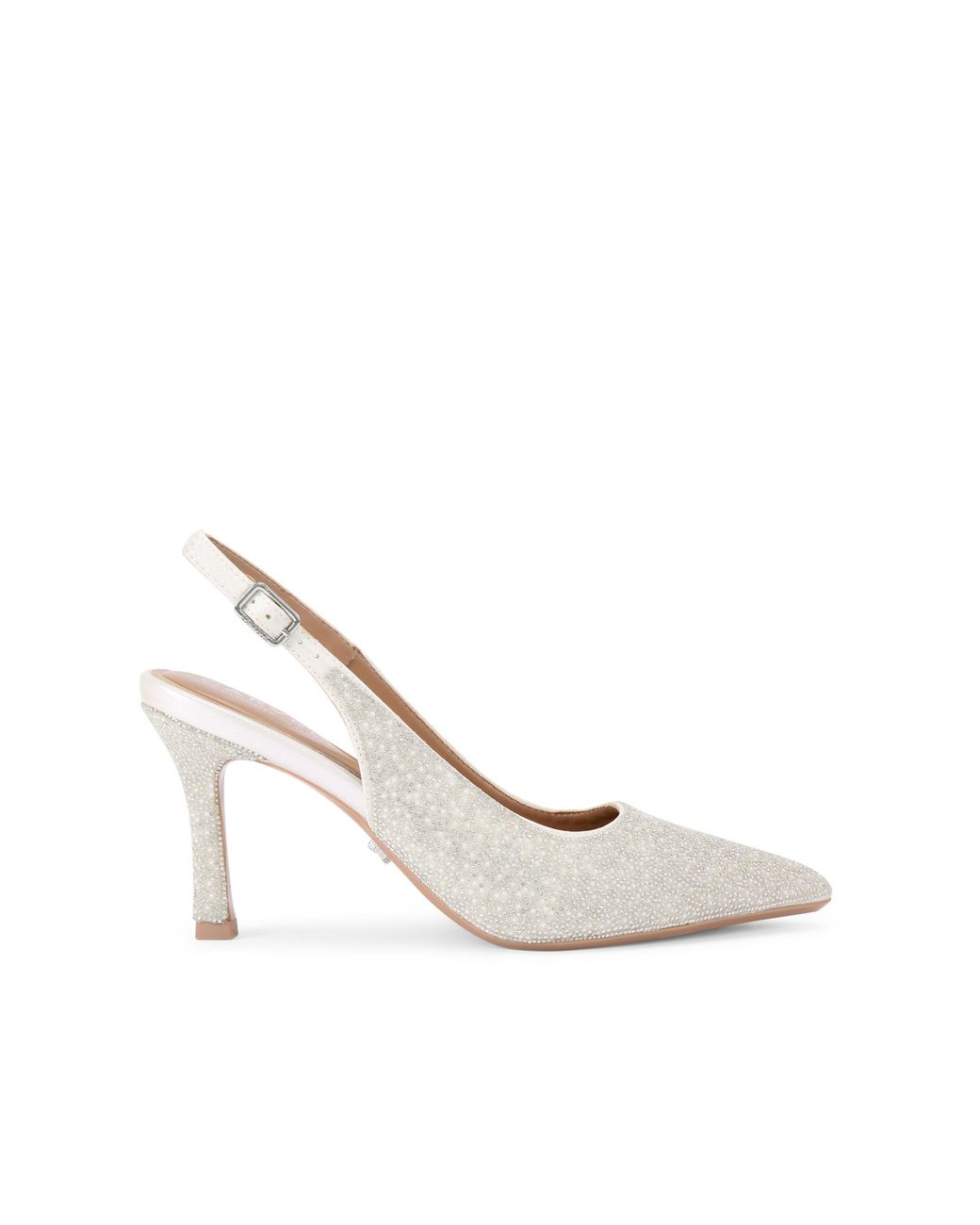 Carvela Kurt Geiger White Corletta Sling Court Heels