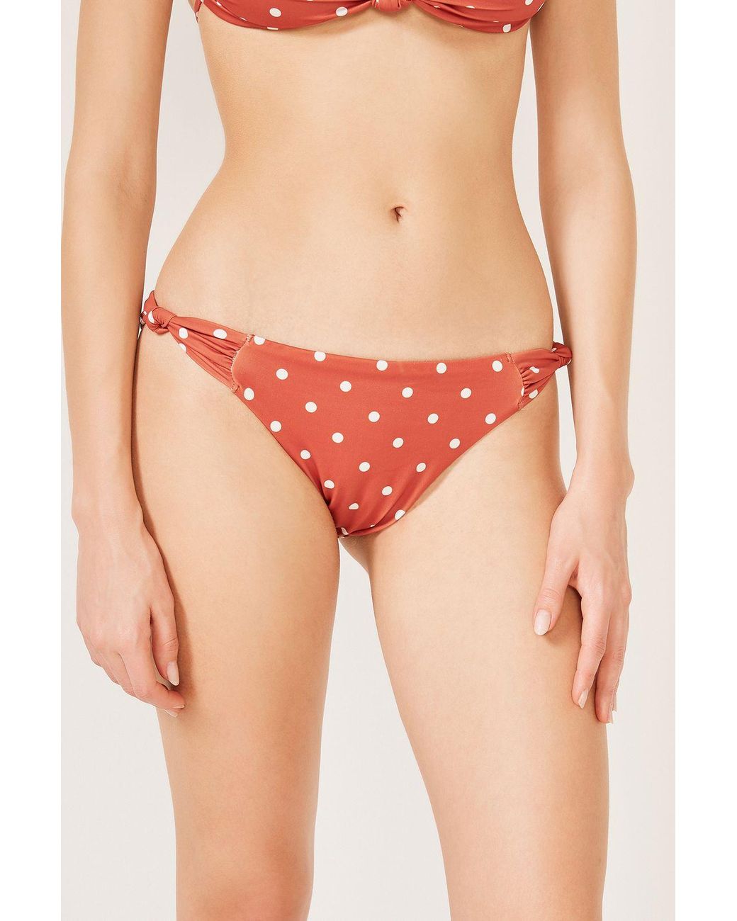 Penti Pink Low-Waist Polka Dot Bikini Bottoms