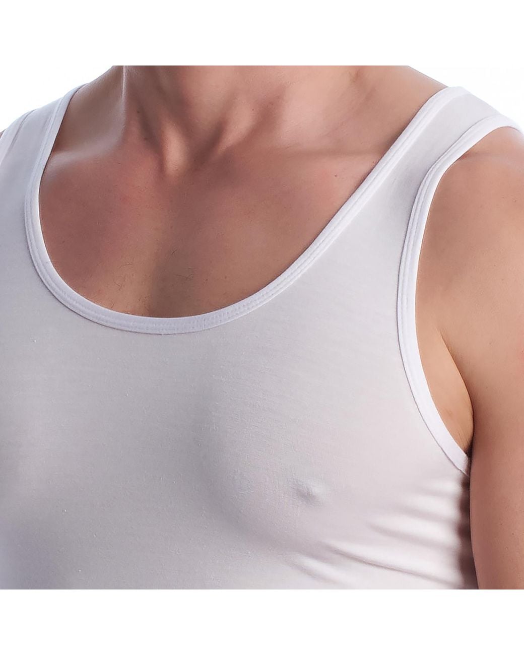 Q En Purple Micromodal Tank Top Q100 for men