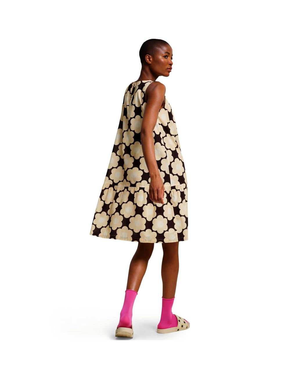 Regatta Multicolor Orla Kiely Bold Pattern Above The Knee Summer Beach Dress