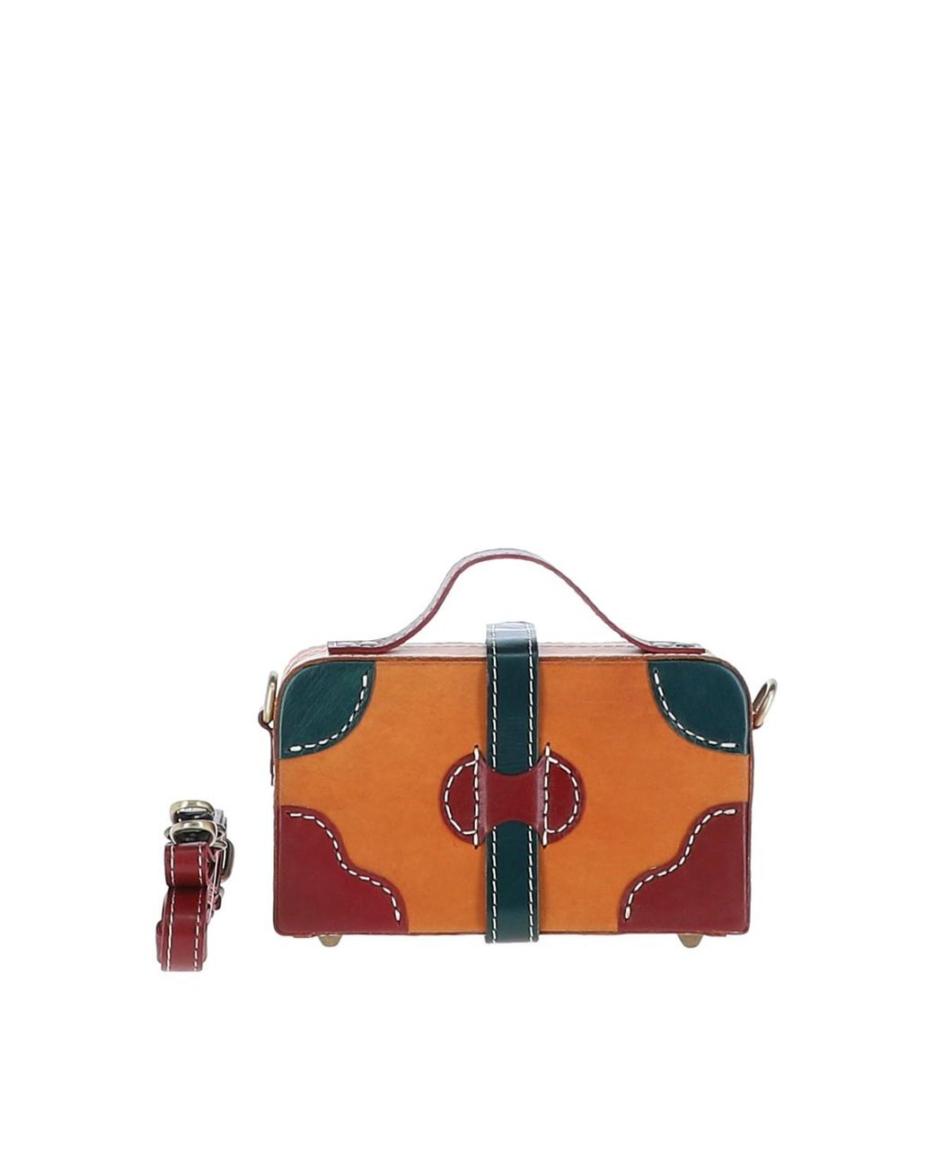 Ashwood Leather Orange 'Adelaide' Shoulder Bag
