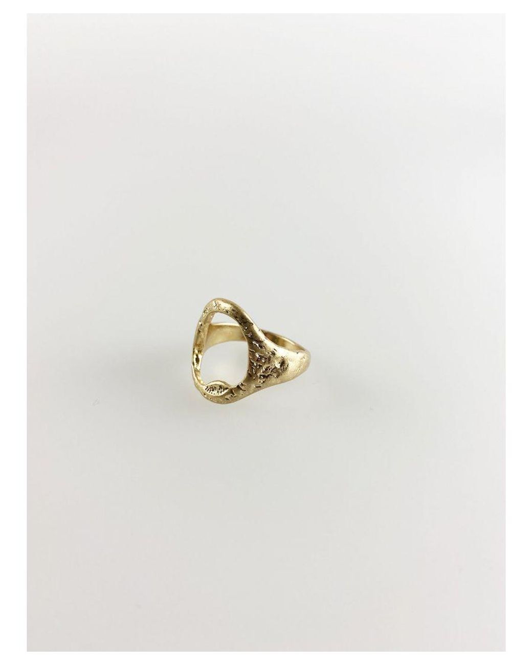 SVNX White Cut Out Signet Ring