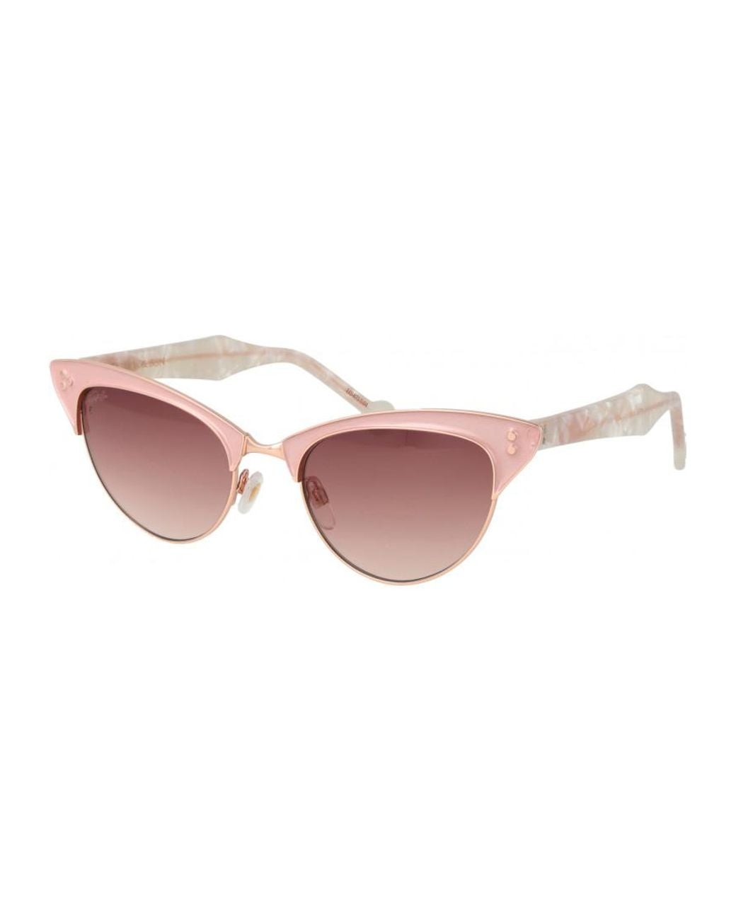 Hally & Son Pink Hs871S04 5504 55 4 Sunglasses