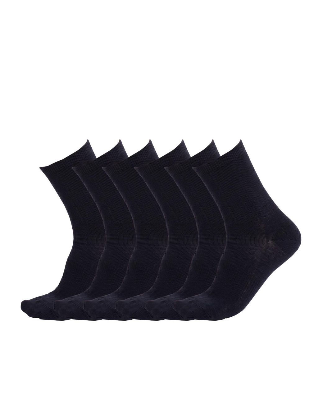 Pro Socks Blue 6 Pairs Cotton Mid-Calf S25609