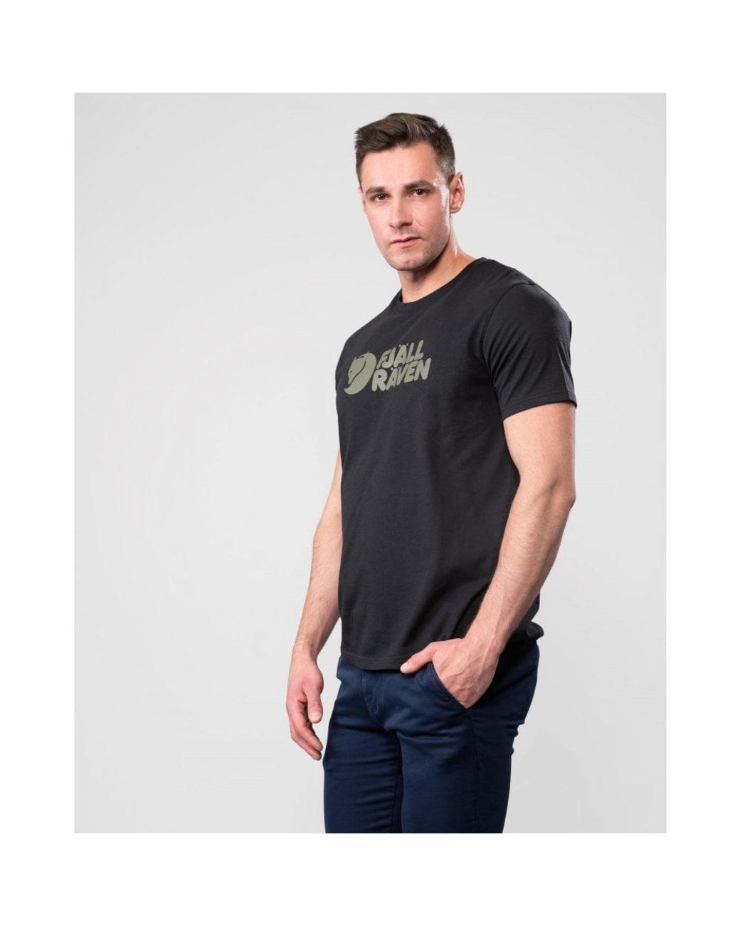 Fjallraven White Logo T-Shirt for men