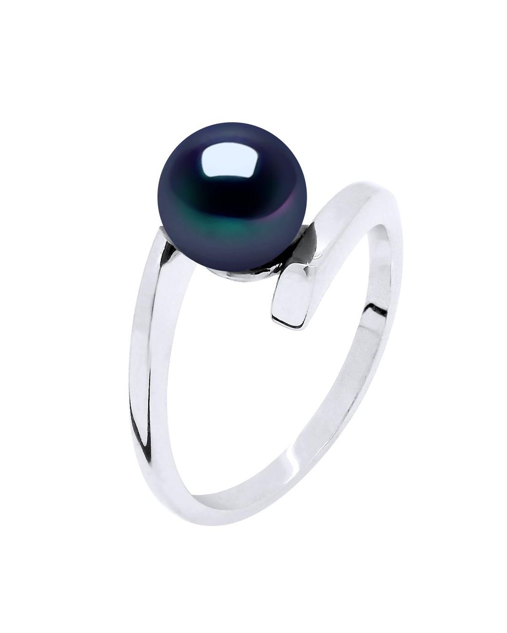 Ateliers Saint Germain Blue Ring Real Cultured Freshwater Pearl Round 7-8 Mm