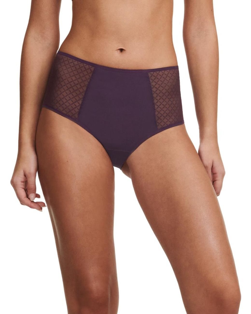 Chantelle Purple Norah Chic High-Waisted Full Brief
