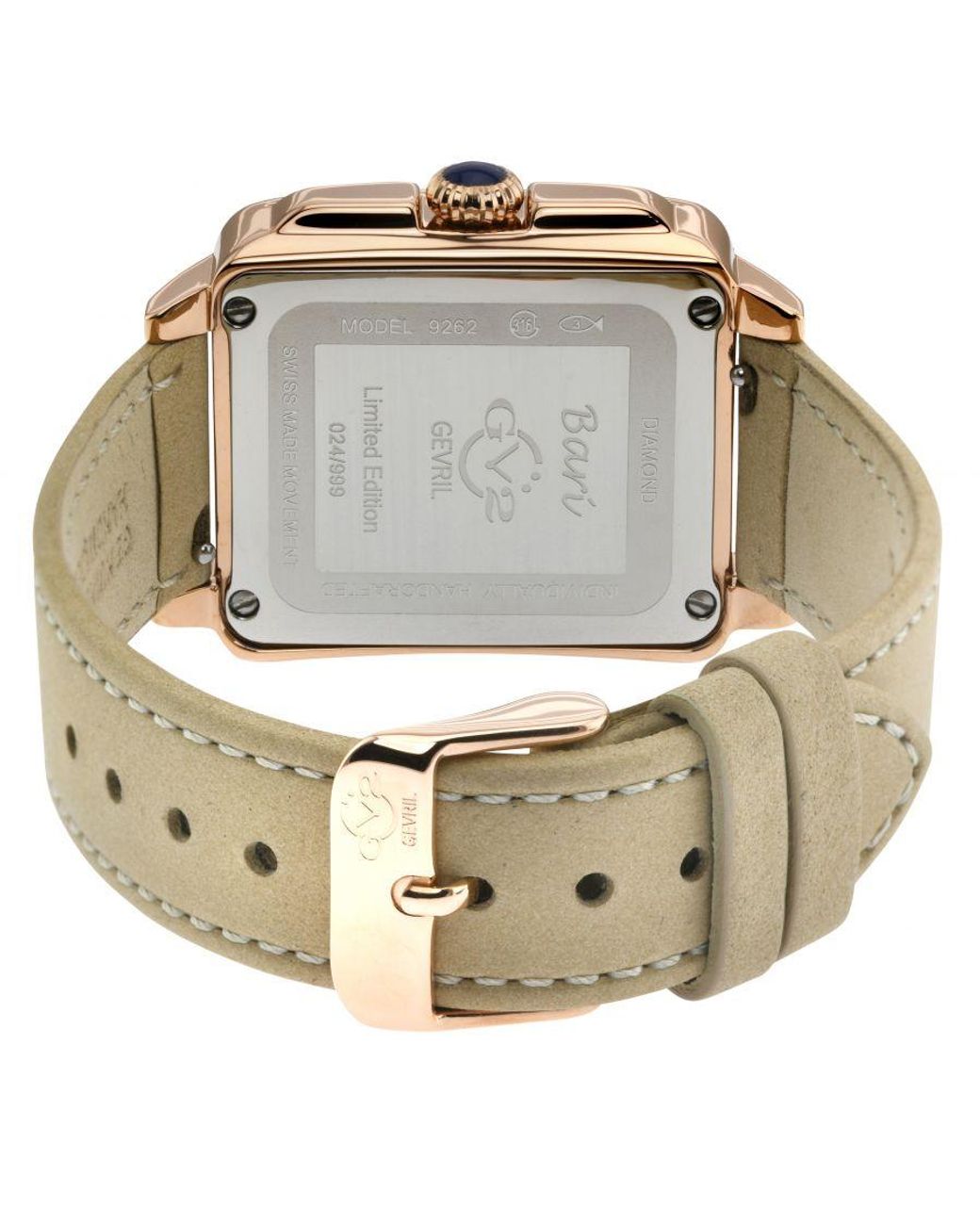 Gv2 Brown Bari Tortoise 9262 Swiss Quartz Mother Of Pearl Suede Diamond Watch