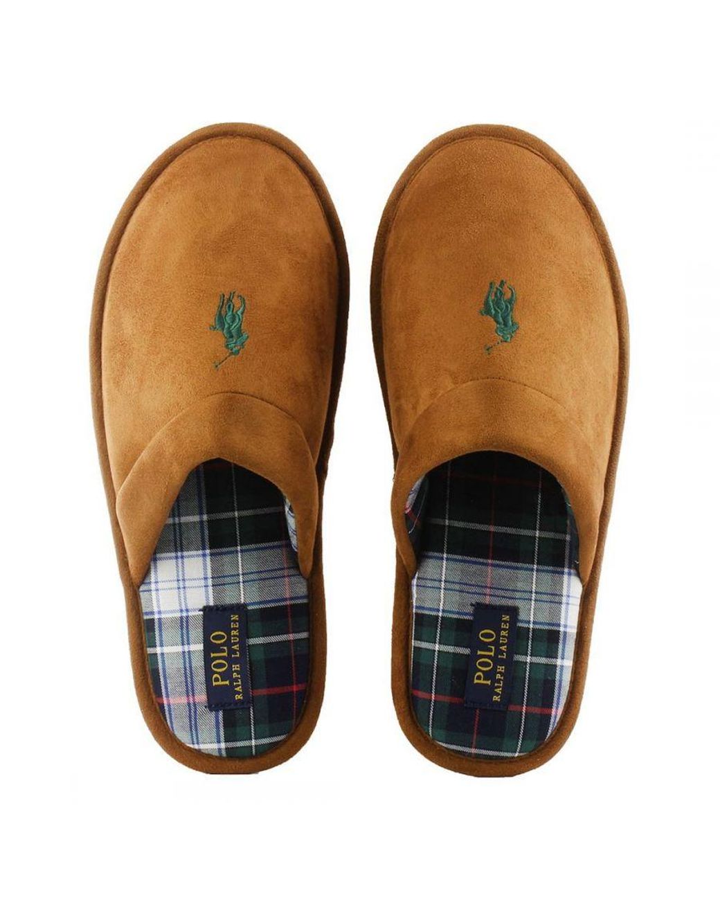 Ralph lauren plaid slippers new arrivals