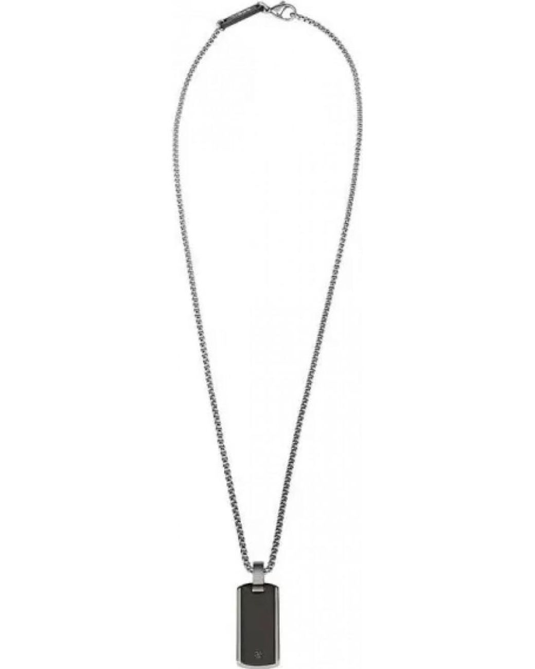 Breil Black Tj2747 Bolt Necklace for men