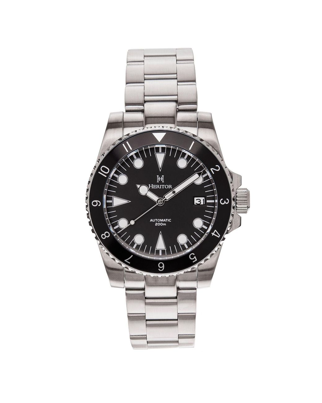 Heritor Metallic Luciano Bracelet Watch W/Date for men