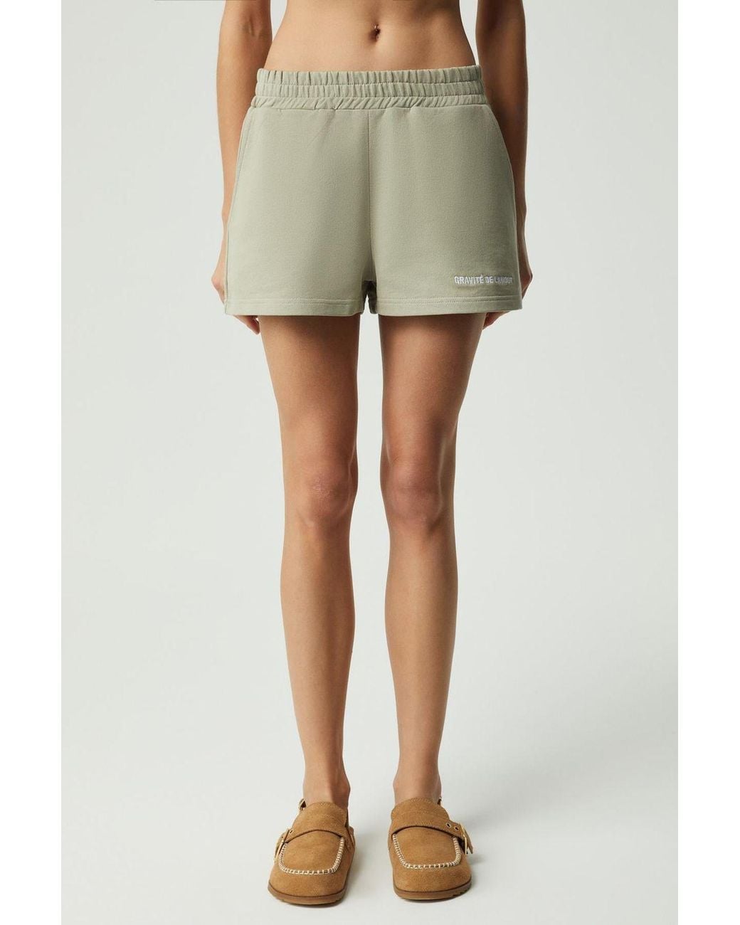 Grimelange Natural Relaxed Mid Waist Sweat Shorts