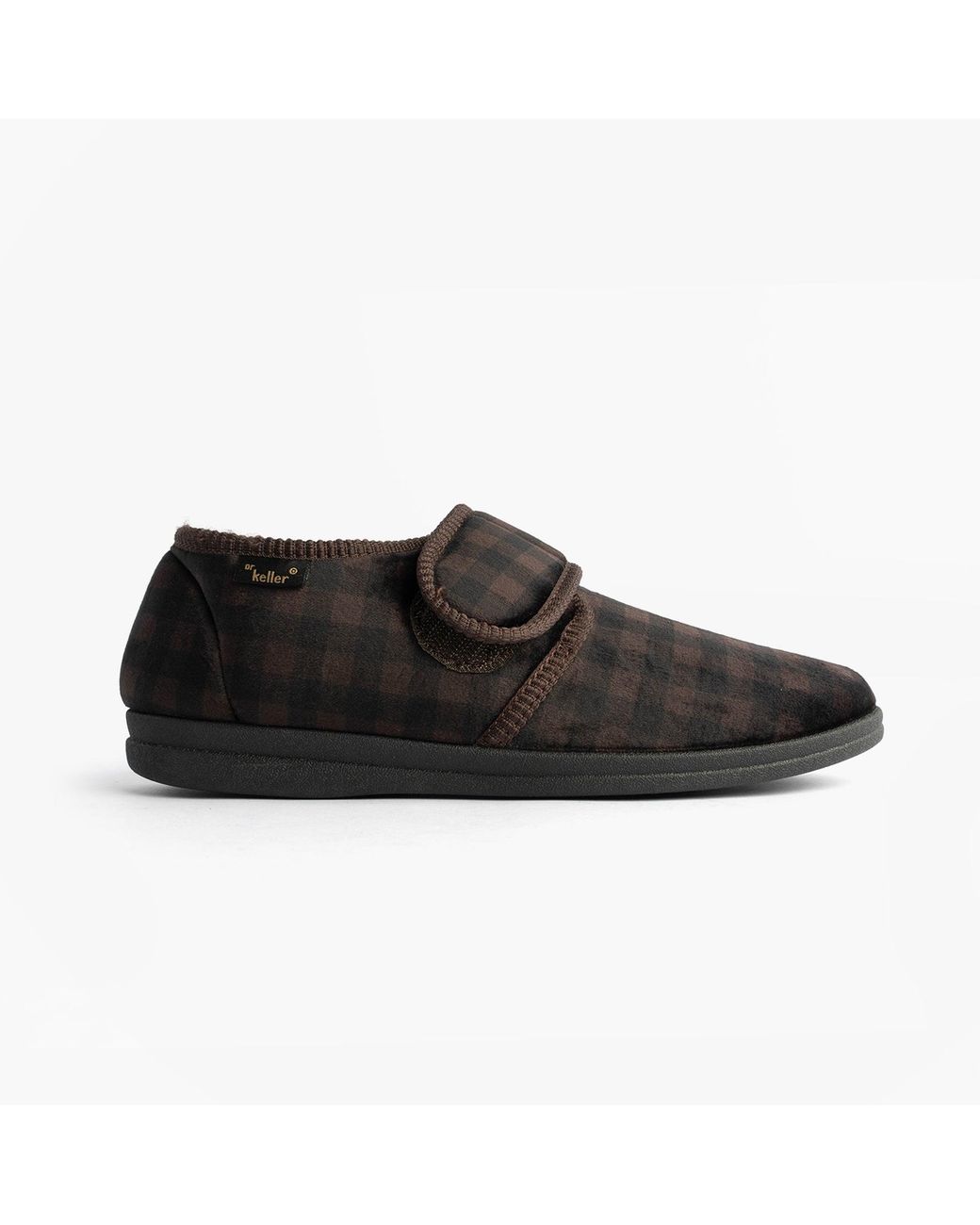 Dr Keller Black Darren Velc Slippers Textile for men