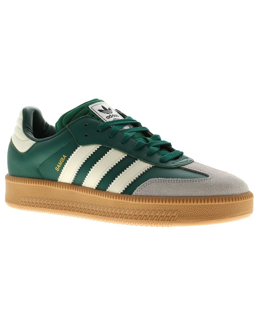 Adidas Originals Black Trainers Samba Xlg Leather Lace Up Emerald for men