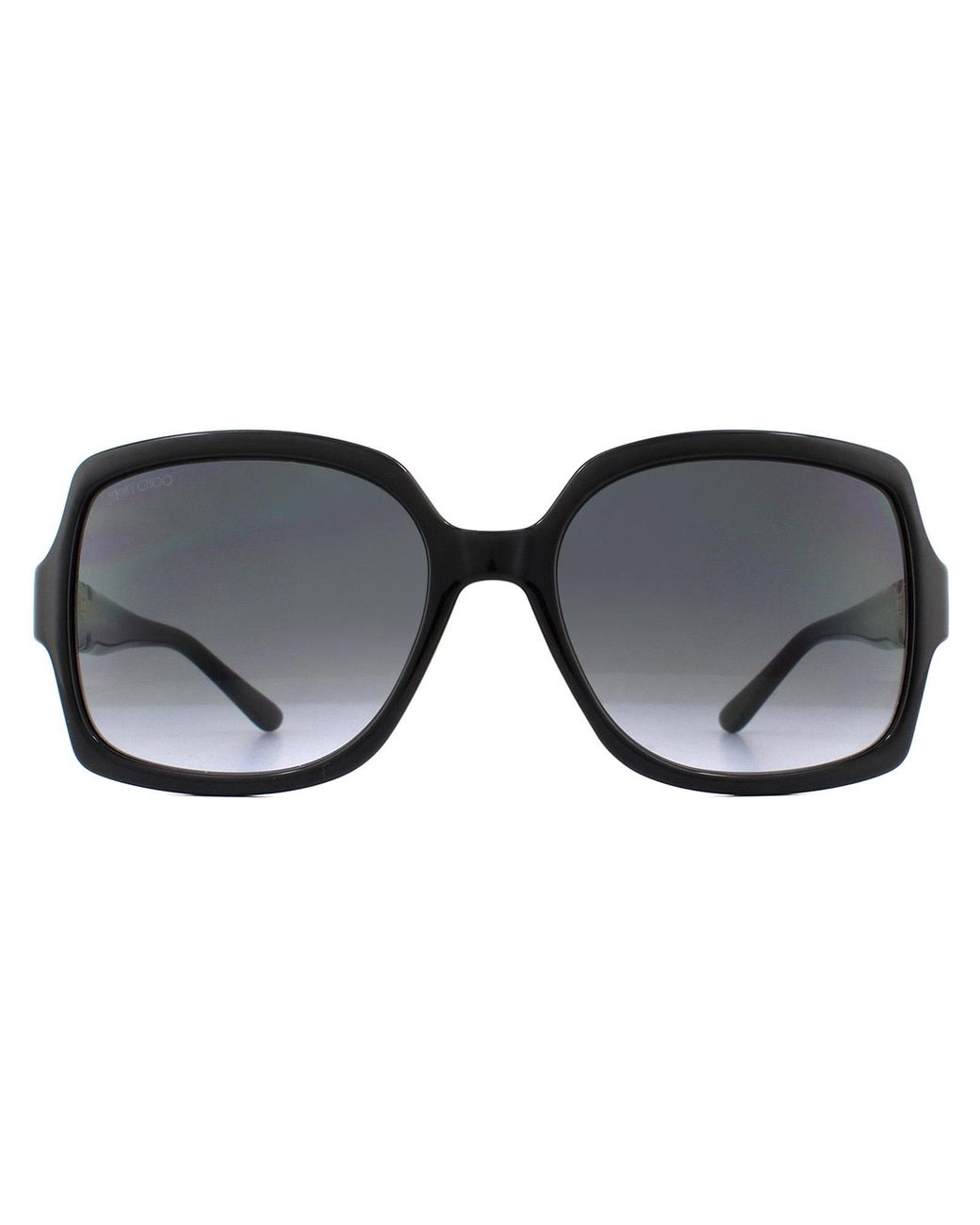 Jimmy Choo Black Ladies Classic Square Dark Gradient Sunglasses