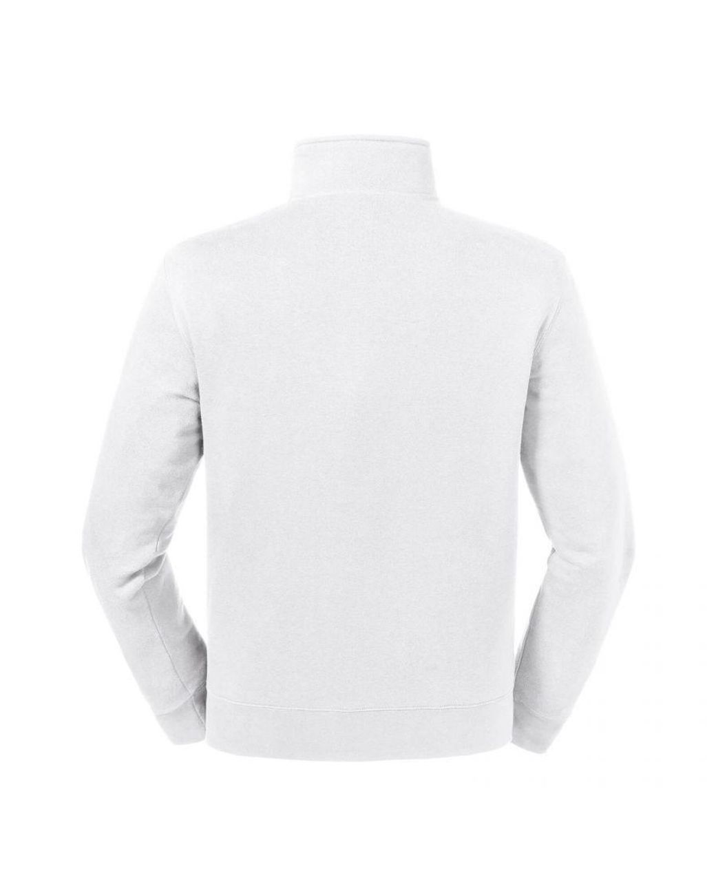 Russell White Authentic Quarter Zip Sweatshirt for men