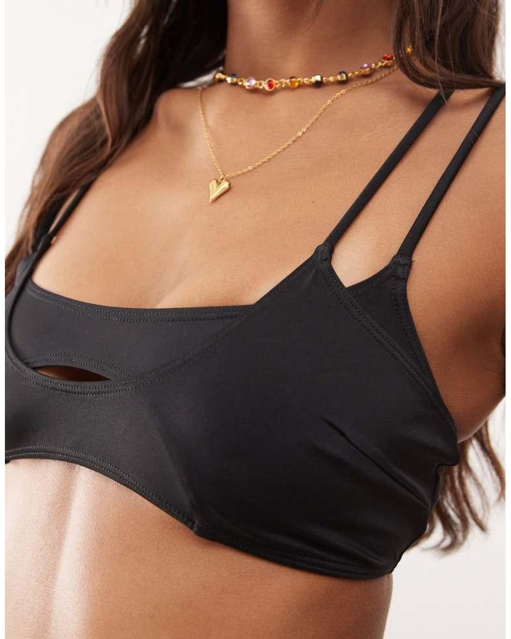 Weekday Brown Layered Bikini Top