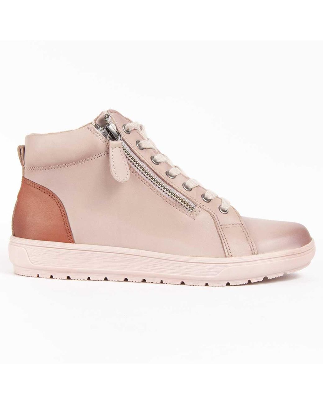 Purapiel Pink Ankle Boot Botilina Leather