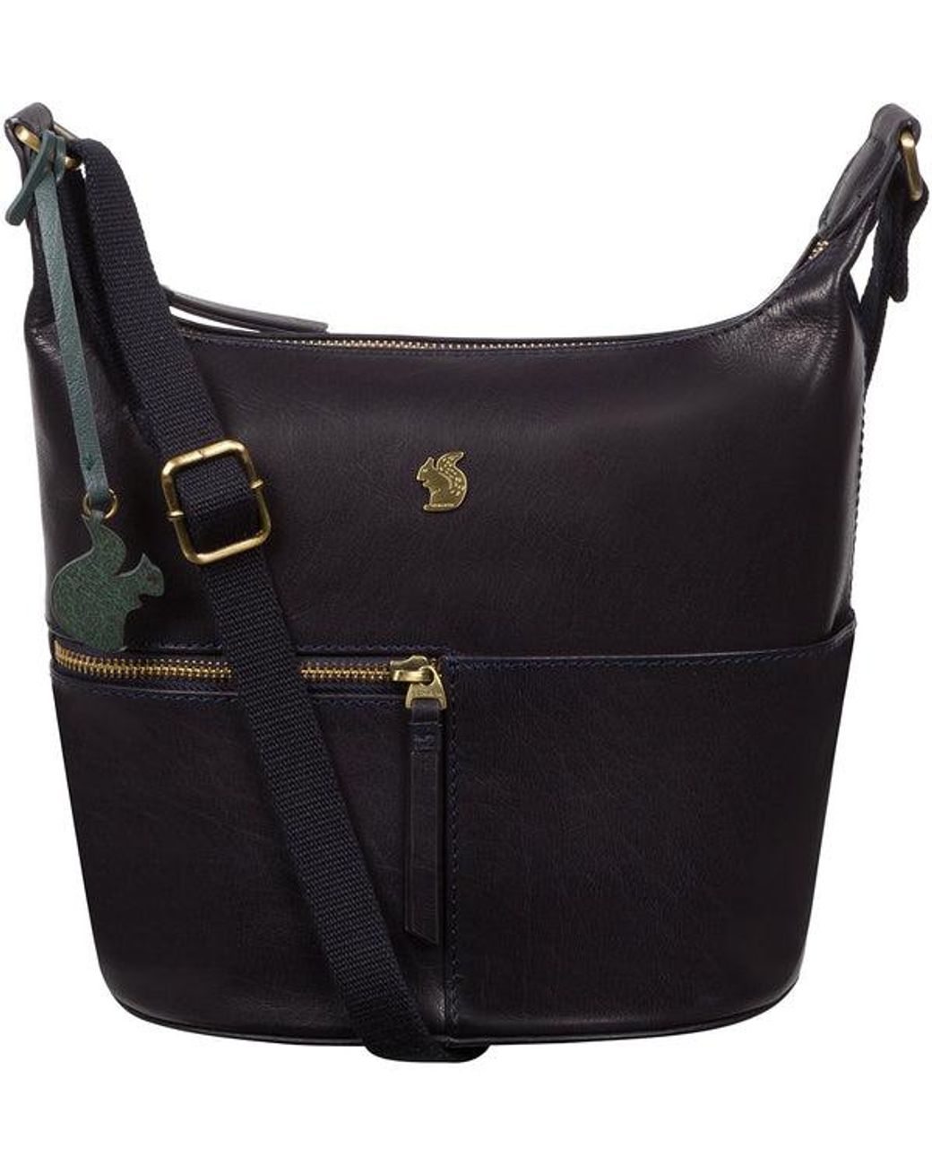 Conkca Black Little Kristin' Leather Shoulder Bag