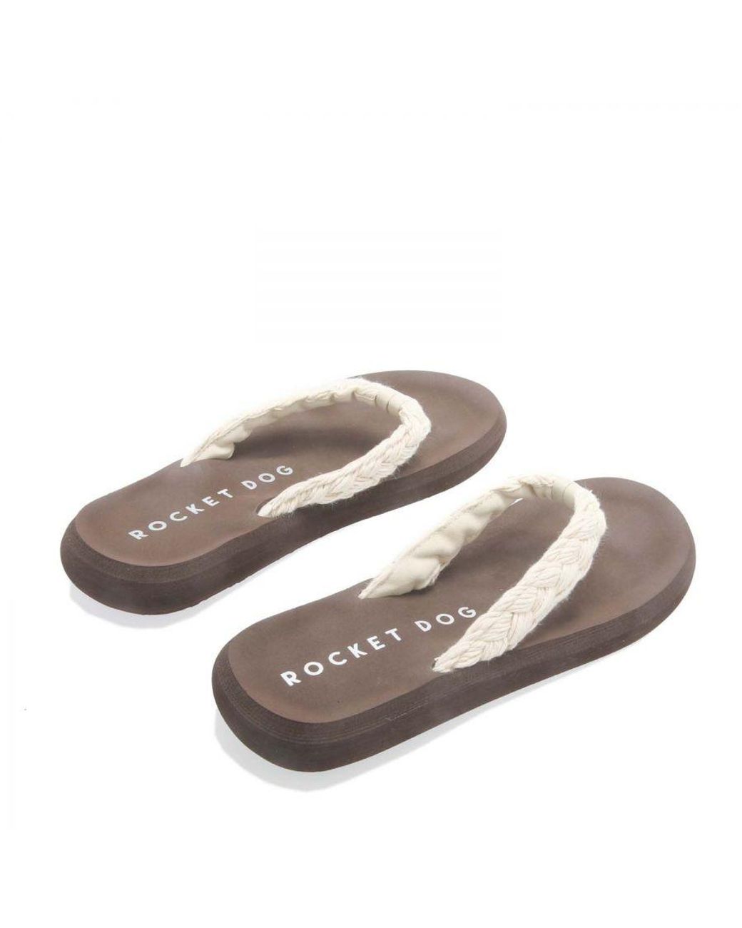Rocket Dog Gray Sunset Cord Flip Flops