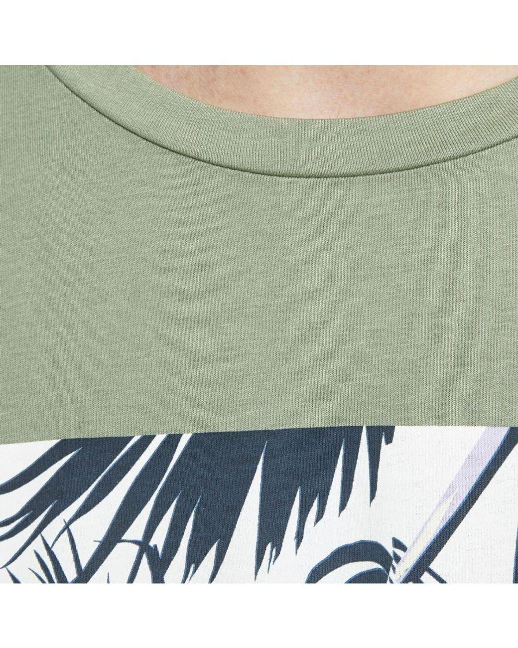 Jack & Jones Green Jack&Jones Casual Cotton T-Shirt Crew Neck Short Sleeve for men