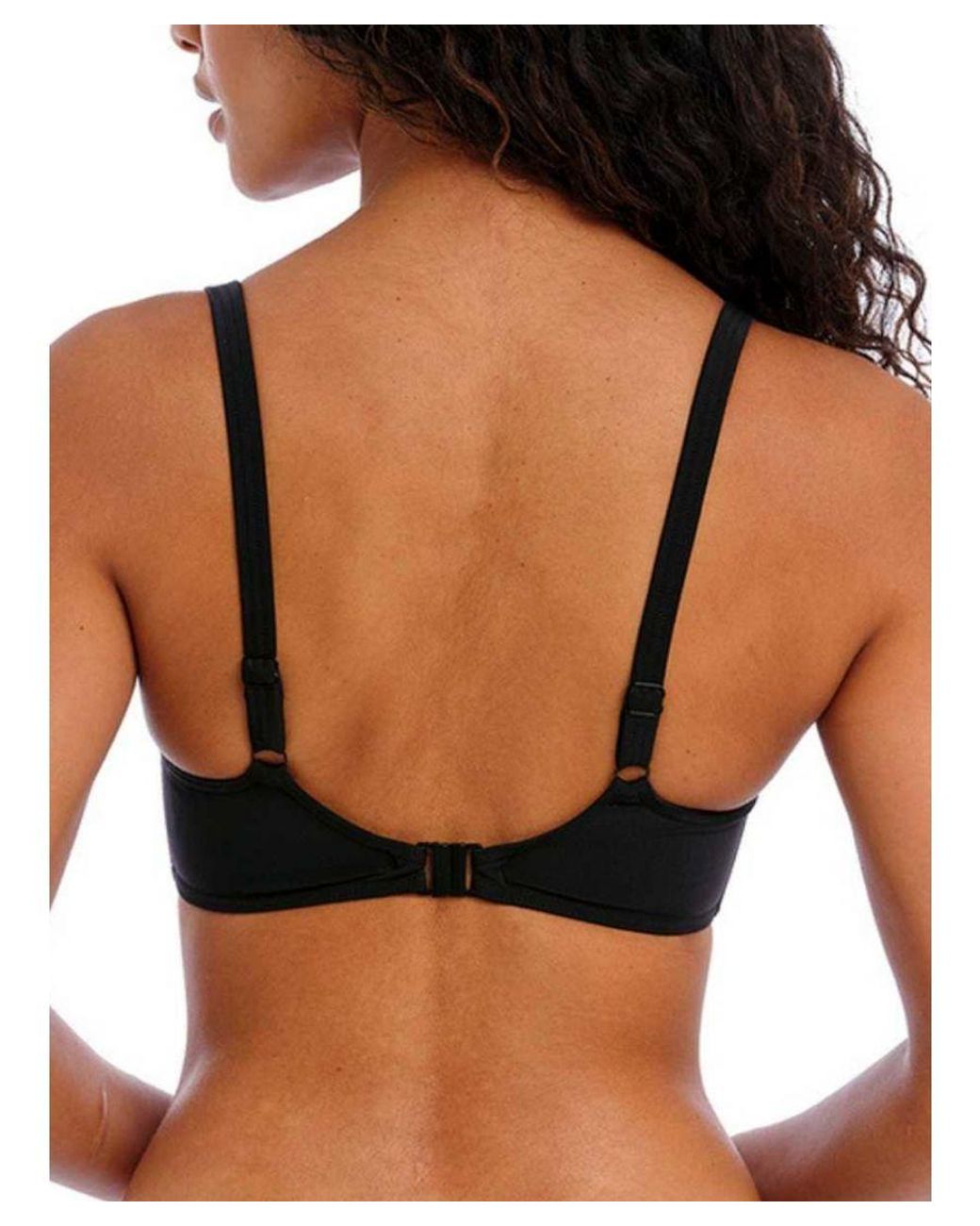 Freya Black Jewel Cove Sweetheart Bikini Top