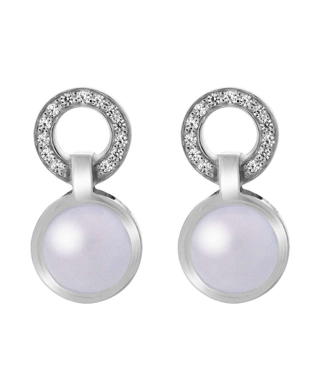 Orphelia Metallic 'Marga' 925 Sterling Stud Earrings