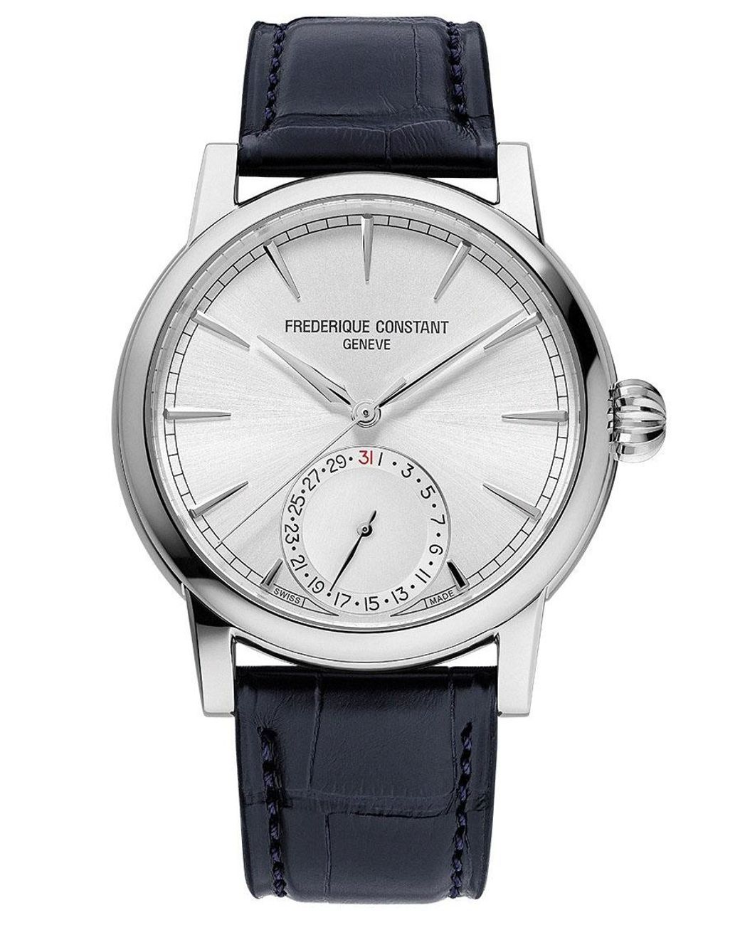 Frederique Constant Gray Frédérique Classic Date Manufacture Watch Fc-706S3H6 Leather for men