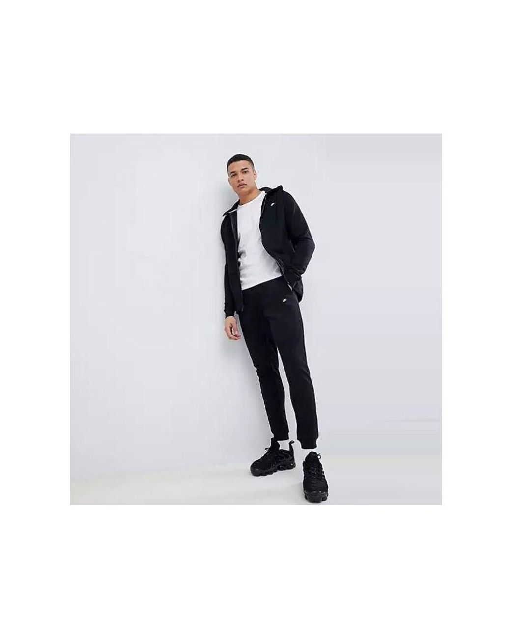Nike Black Modern Tracksuit Full Set Fleece for men