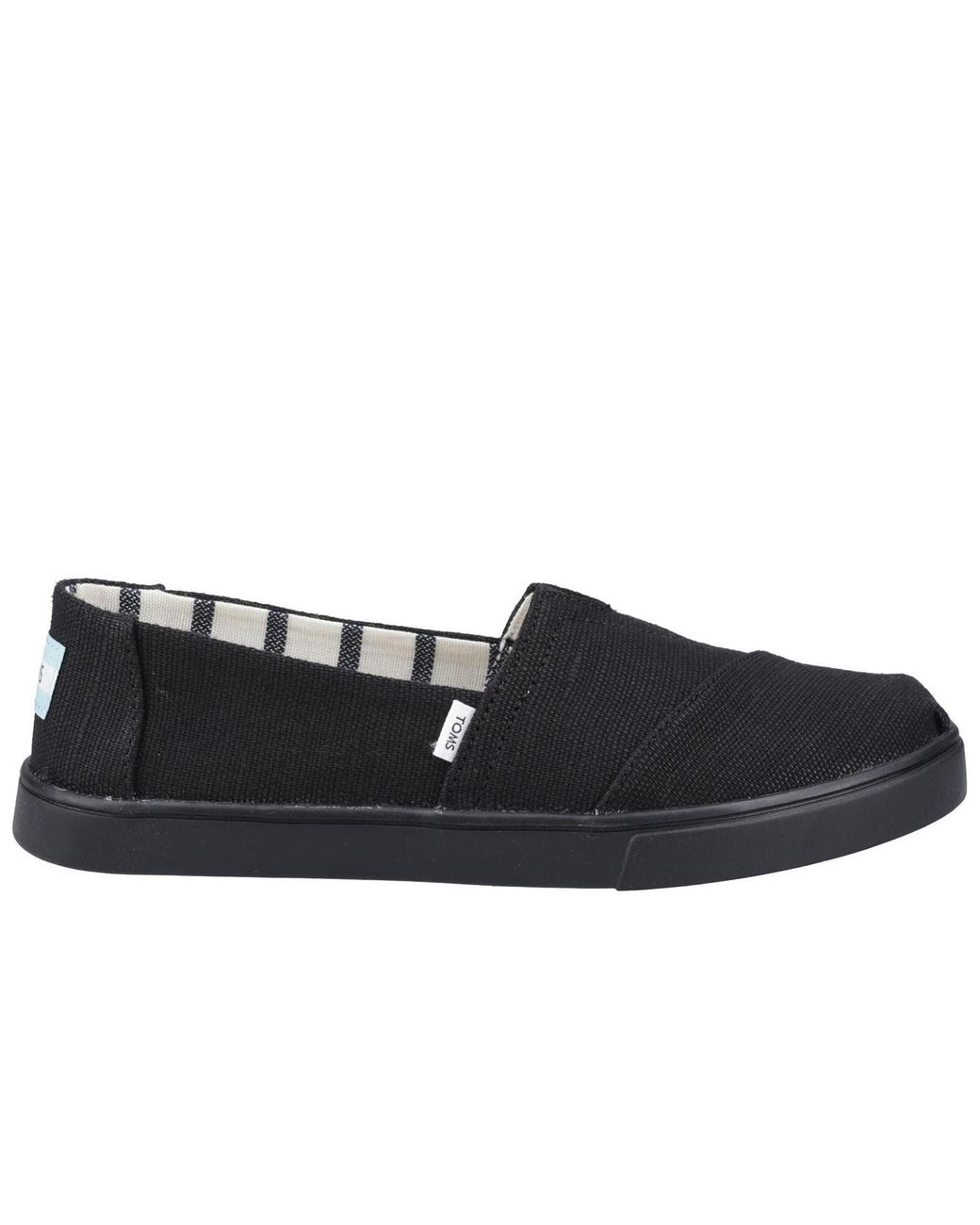 TOMS Black Alpargata Cupsole Shoes