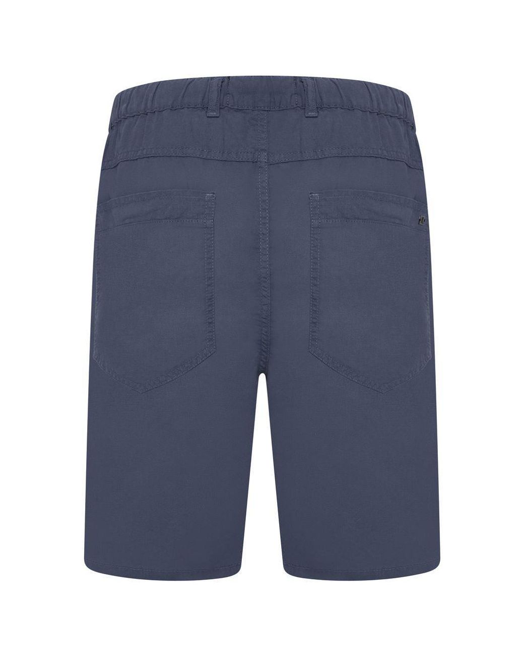 KAM Jeanswear Blue Kam Cotton Linen Shorts Plus Size Big & Tall for men