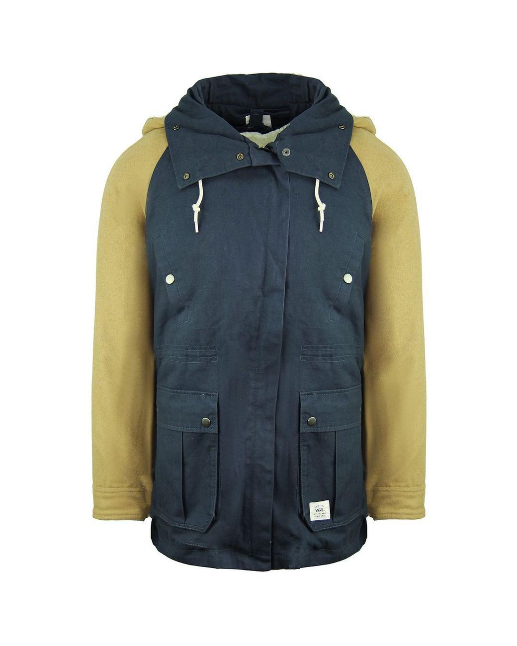 Vans Blue Off The Wall Long Sleeve Zip Up Sonora Jacket V2Zcind