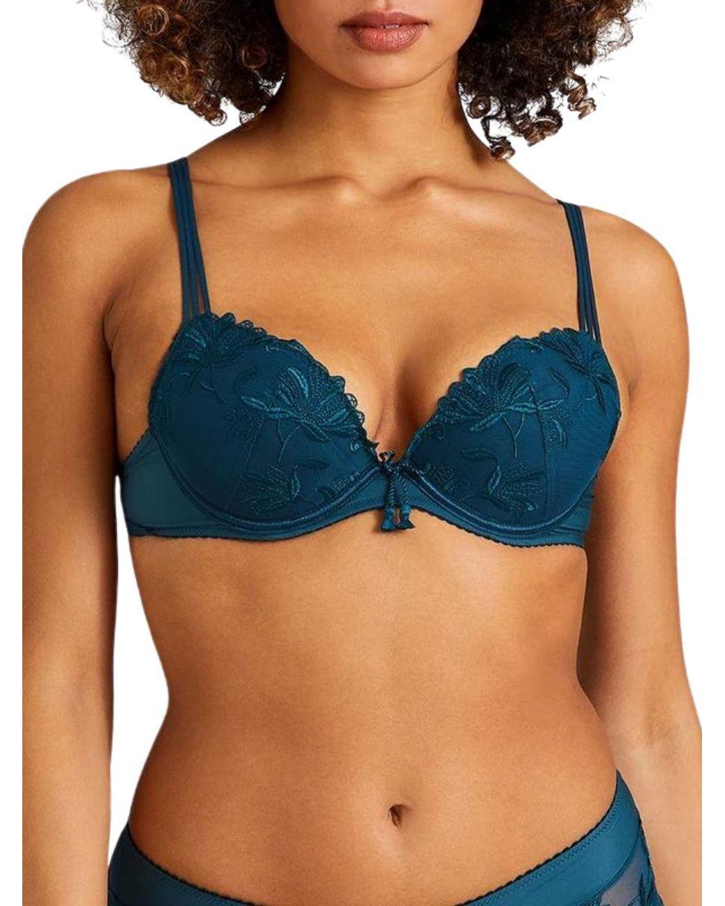 Aubade Blue Lovessence Plunge Push Up Bra