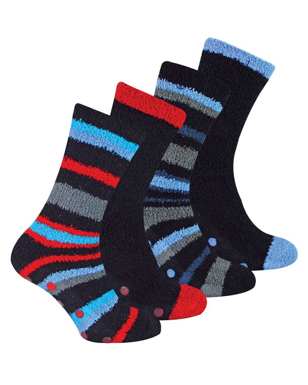 Sock Snob Blue 4 Pair Bed Socks for men