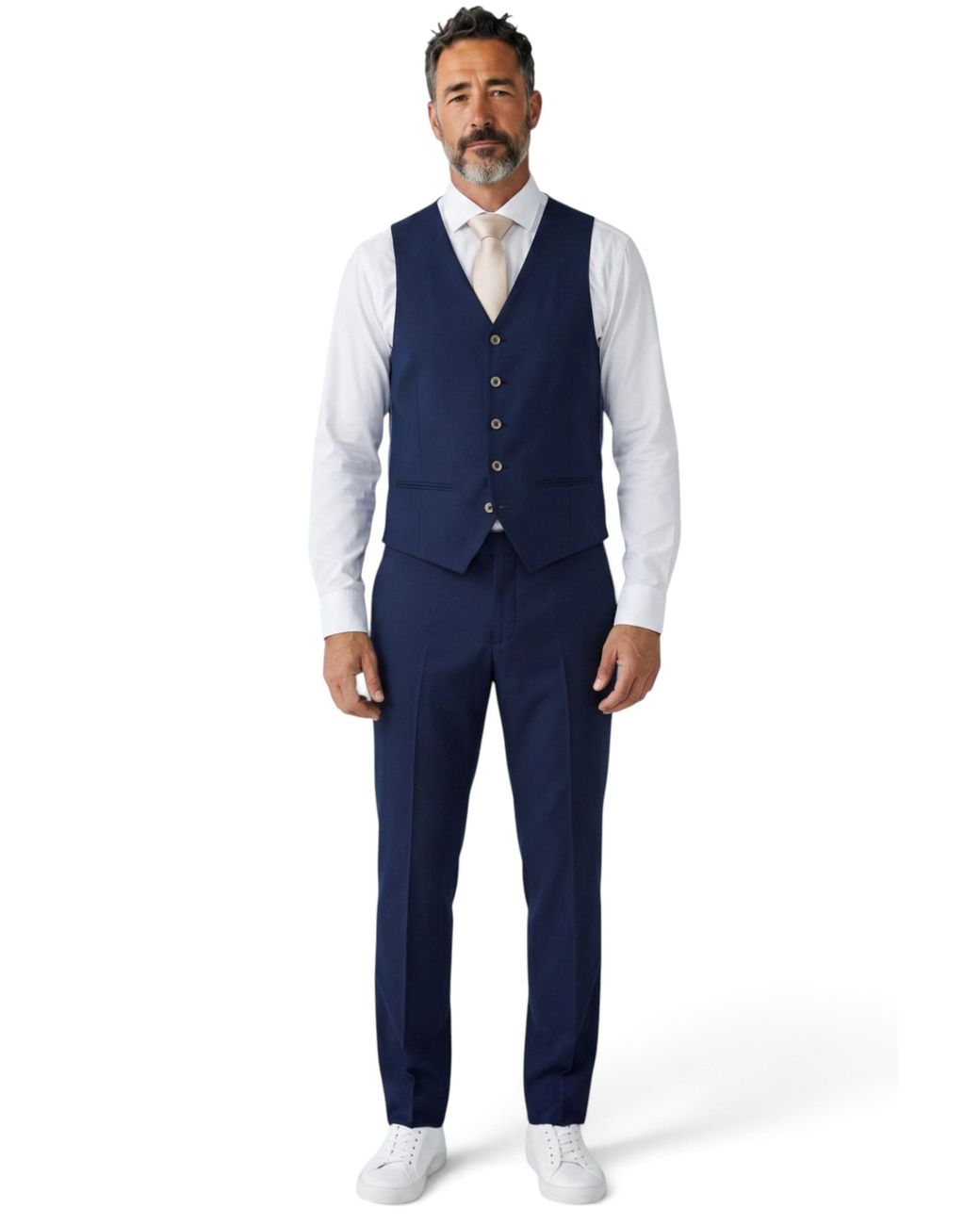 Paul Andrew Blue Waistcoat Formal Vest for men