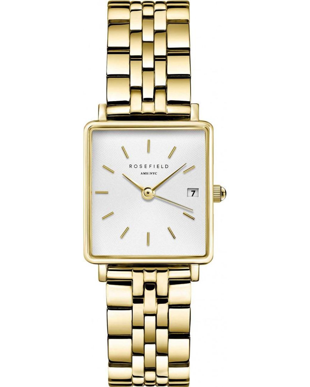 ROSEFIELD Metallic Qmwsg-Q021 Ladies Boxy Watch