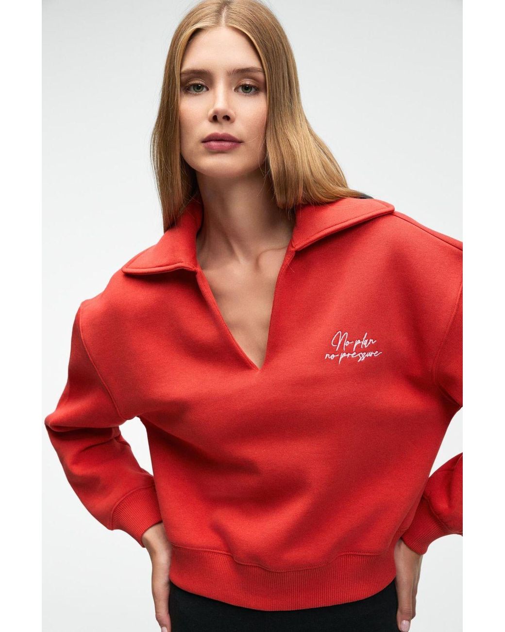 Grimelange Embroidered Crew Neck Sweatshirt