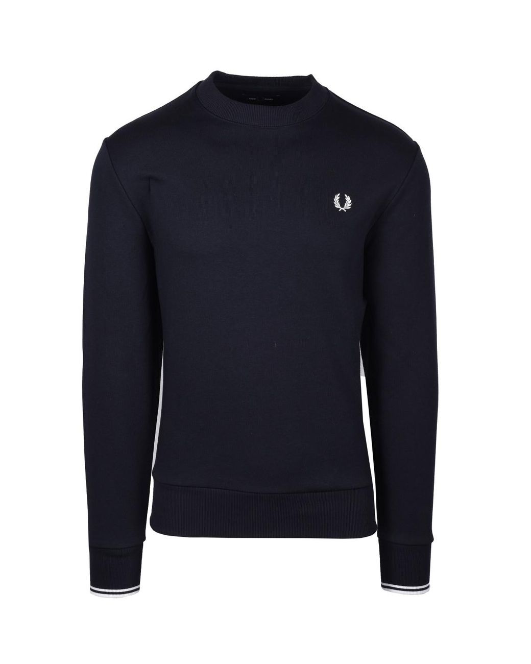 Fred Perry Blue Crew Neck Sweatshirt for men