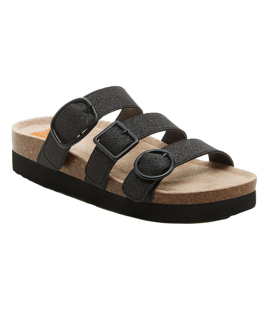 Rocket Dog Black Ladies Astor Glenn Glitter Sandals