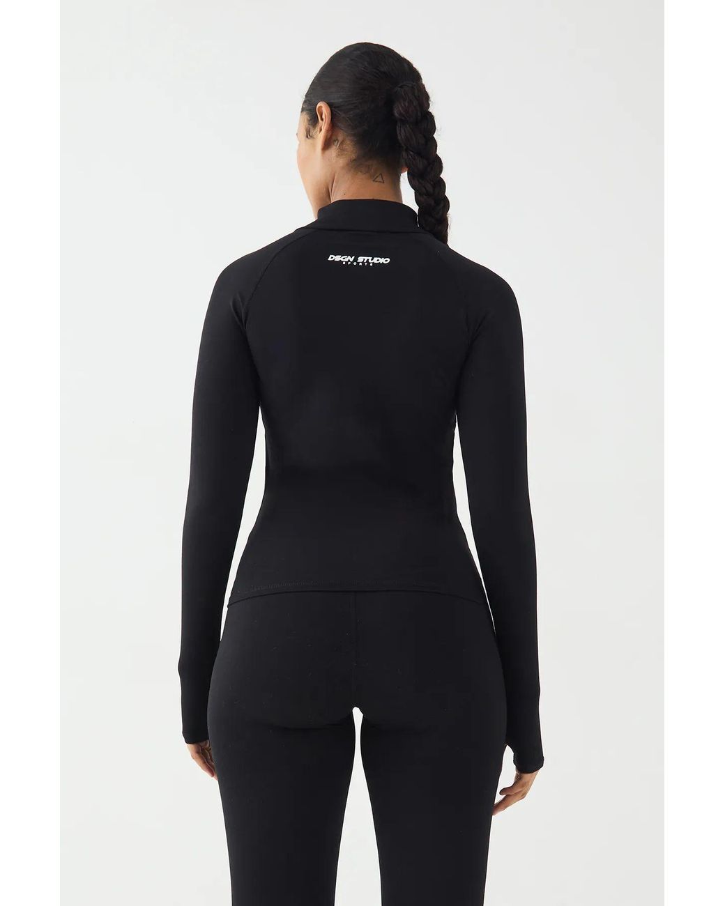 DSGN Studio Black Sculpt Zip Through Jacket