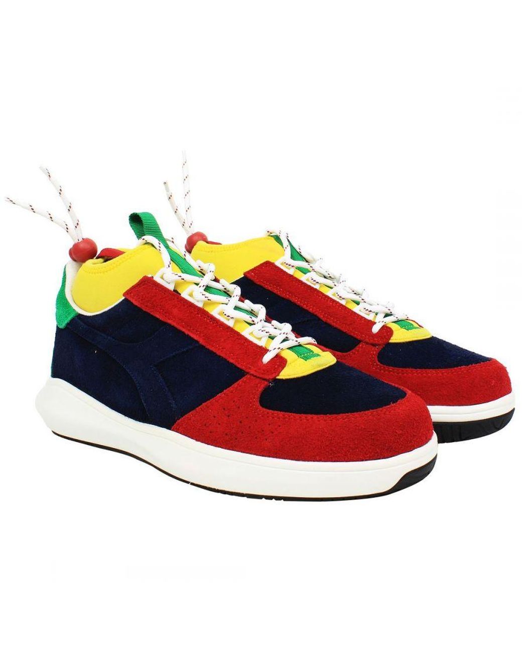 Diadora Blue B.Elite Sailing Multicoloured Trainers for men