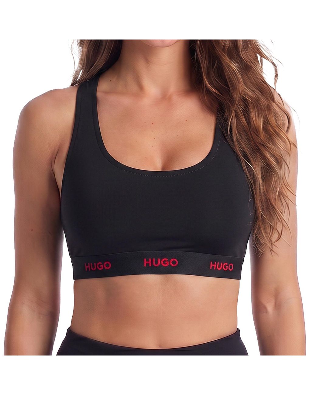 Boss Black Cotton Sports Top With Logo 50557092