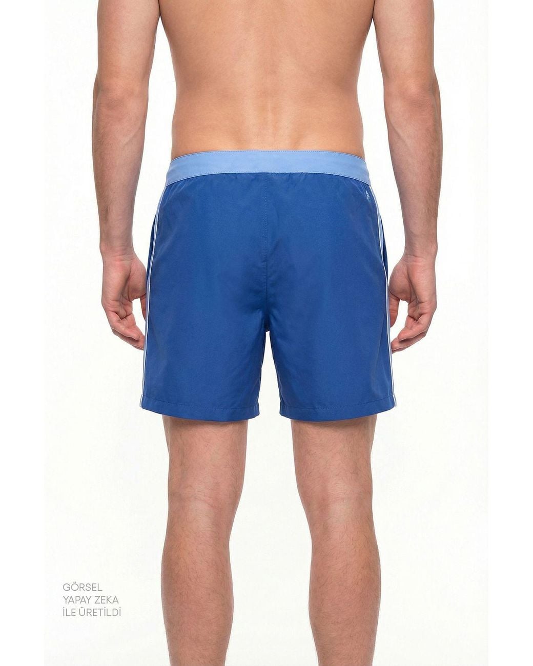 Penti Blue Thin Binding Swim Shorts for men