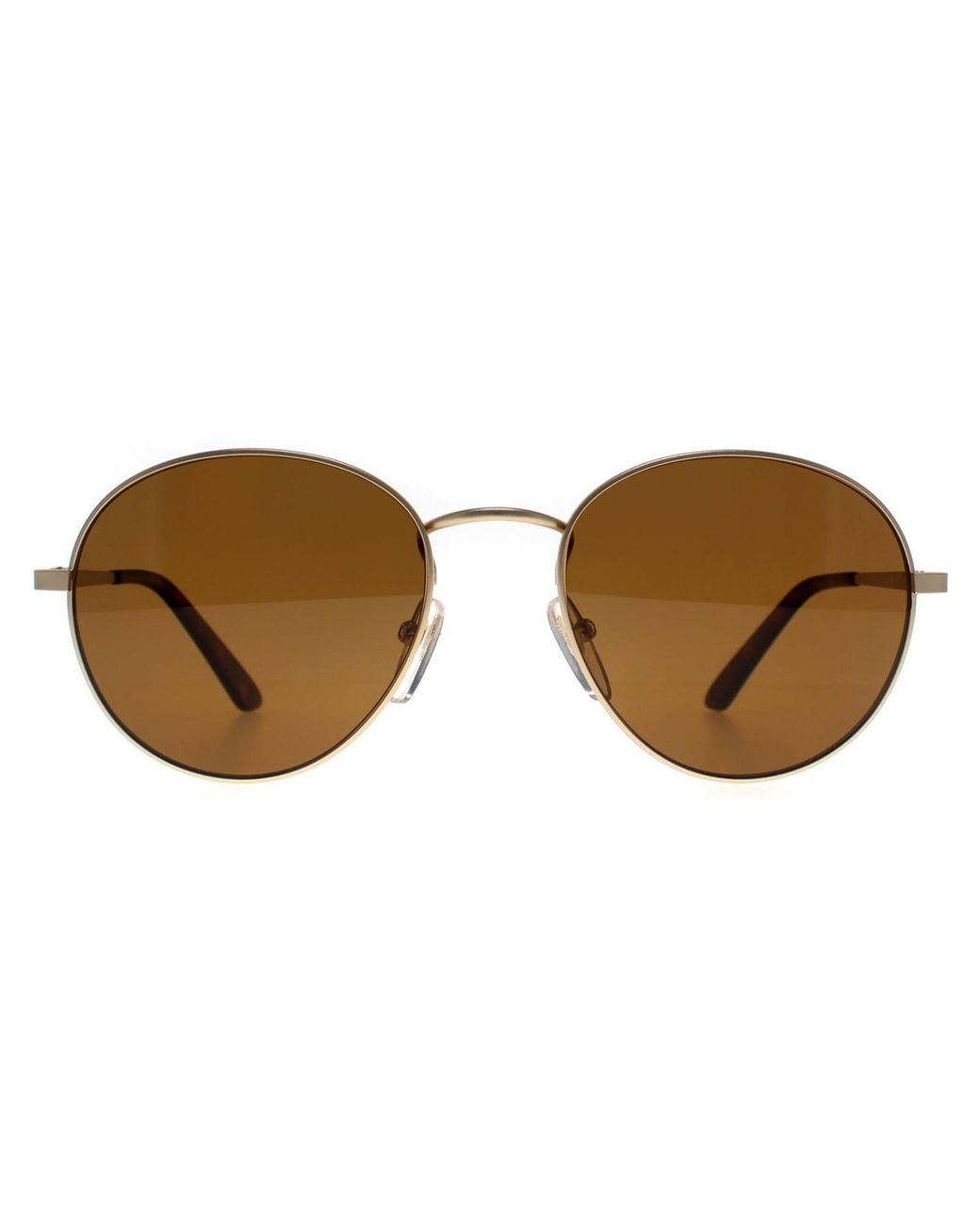 Smith Brown Round Matte Polarized Prep Metal