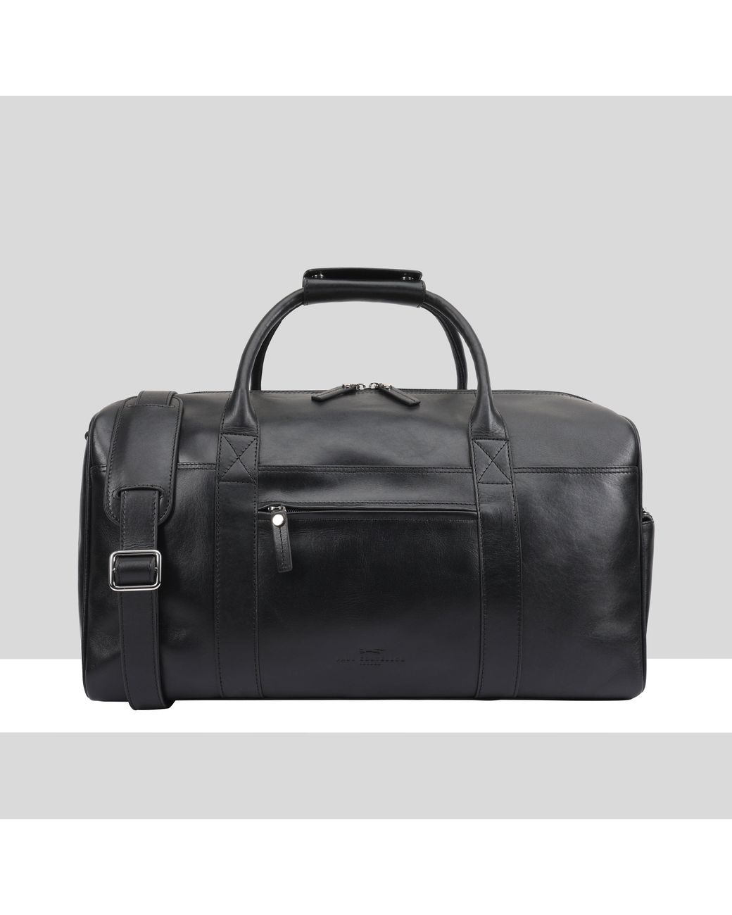 Paul Costelloe Black Andes Leather Holdall Bag for men