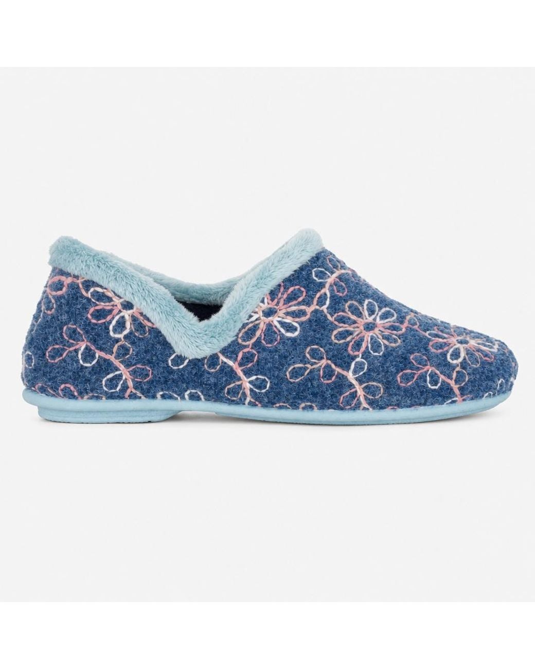 Sleeper Blue Sara Full Slippers Textile
