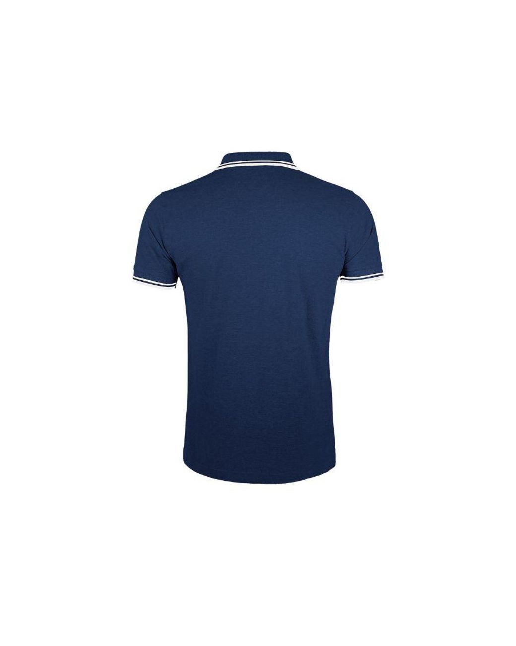 Sol's Blue Pasadena Tipped Short Sleeve Pique Polo Shirt (French/ for men