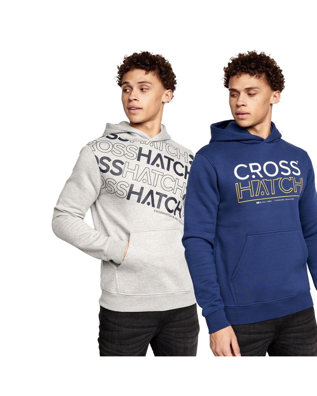 Crosshatch Blue Shardo Hoodie 2Pk for men