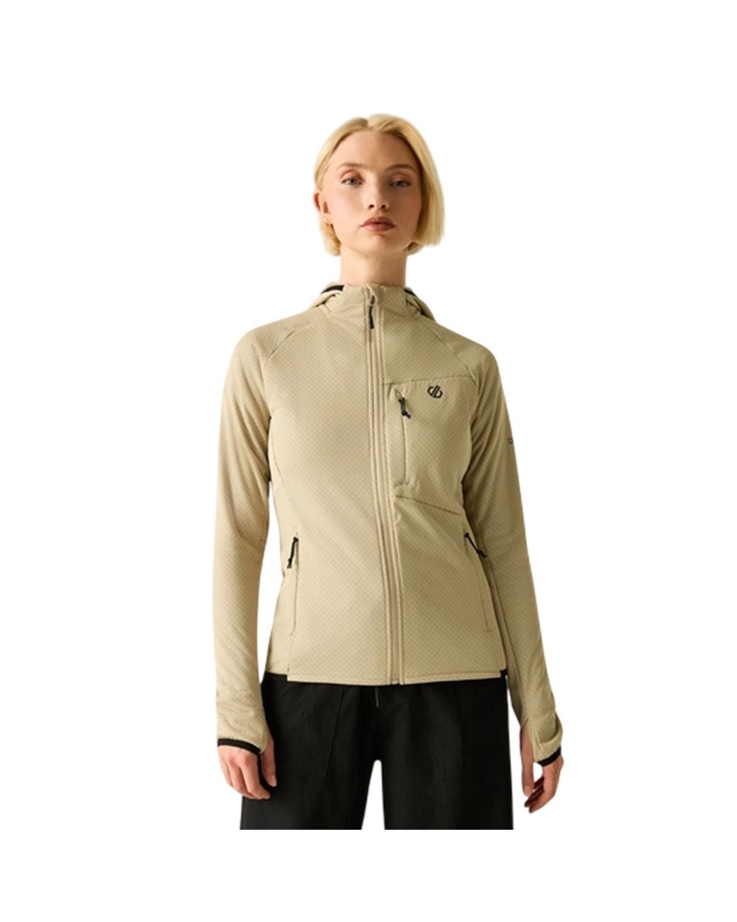 Dare 2b Natural Ladies Heat Weave Stretch Midlayer Pepper)