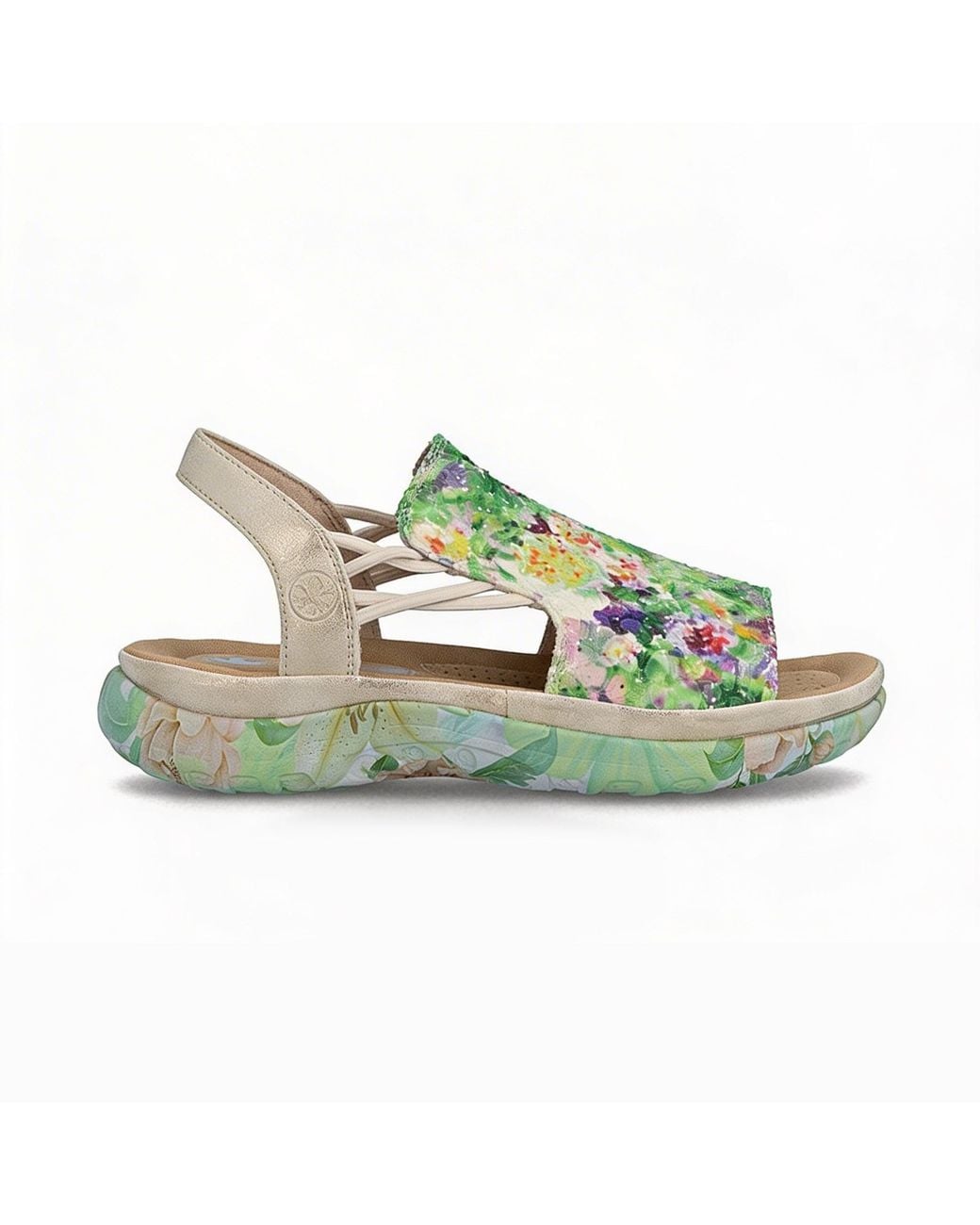 Rieker Green 64841 Ankle Strap Sandals Multi